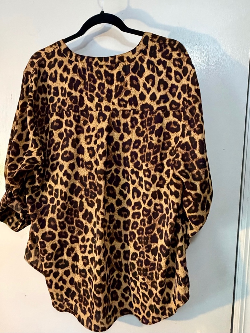 Torrid Harper Leopard Print Blouse - size 2